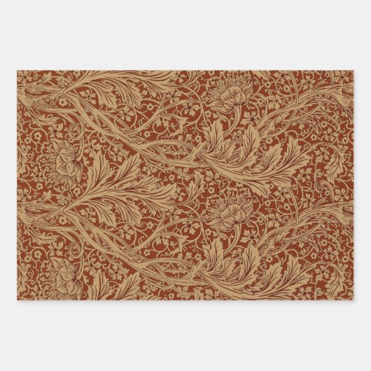 ウィリアムモリスアルカディアフローラガーデンフラワークラシ ラッピングペーパーシート (正面2)