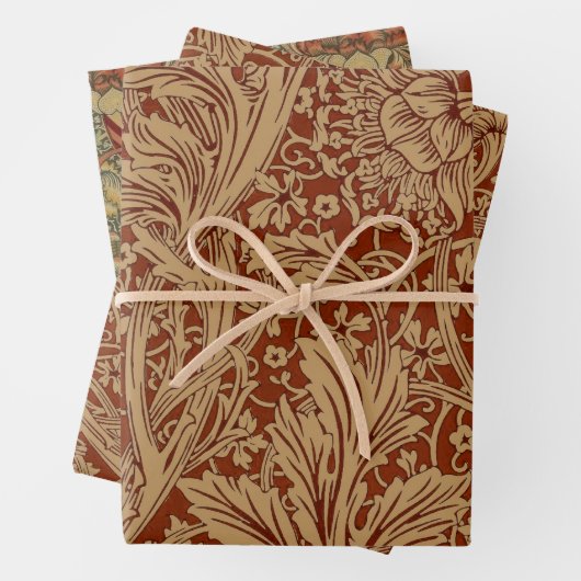 ウィリアムモリスアルカディアフローラガーデンフラワークラシ ラッピングペーパーシート (インサイチュ)