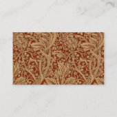 ウィリアムモリスアルカディアフローラガーデンフラワークラシ 名刺 (裏面)