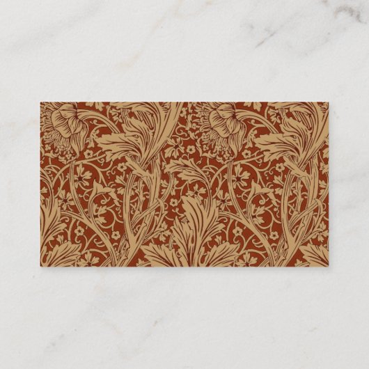 ウィリアムモリスアルカディアフローラガーデンフラワークラシ 名刺 (裏面)