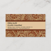 ウィリアムモリスアルカディアフローラガーデンフラワークラシ 名刺 (正面)