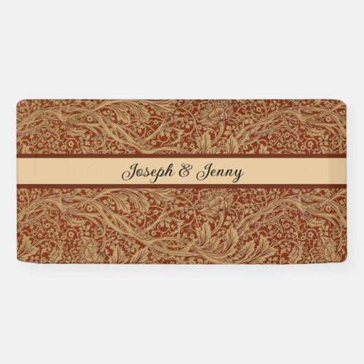 ウィリアムモリスアルカディアフローラガーデンフラワークラシ 横断幕 (横)