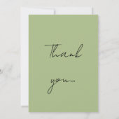 ウィリアムモリスアルファベットウィローボウグリーン サンキューカード (裏面)