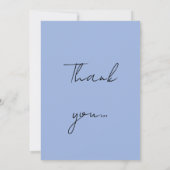 ウィリアムモリスアルファベットゴールデンリリーブルー サンキューカード (裏面)