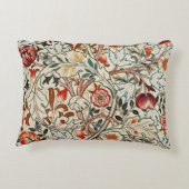 ウィリアムモリスアート装飾用クッションフローラ アクセントクッション (裏面)