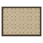 ウィリアムモリスアールヌーボーアイボリーブラウン テーブルクロス (正面(横))