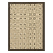 ウィリアムモリスアールヌーボーアイボリーブラウン テーブルクロス (正面)