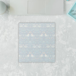 ウィリアムモリスイチゴ泥棒ブルーヴィンテージ裏打ち ノートパッド