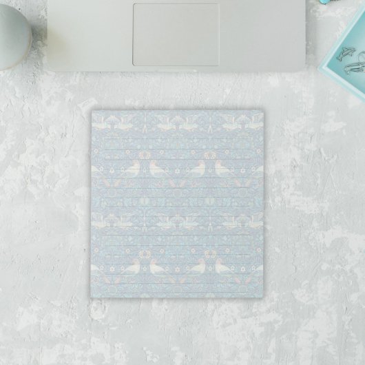 ウィリアムモリスイチゴ泥棒ブルーヴィンテージ裏打ち ノートパッド