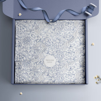 ウィリアムモリスインクチューリップヴィンテージレトロフローラ 薄葉紙