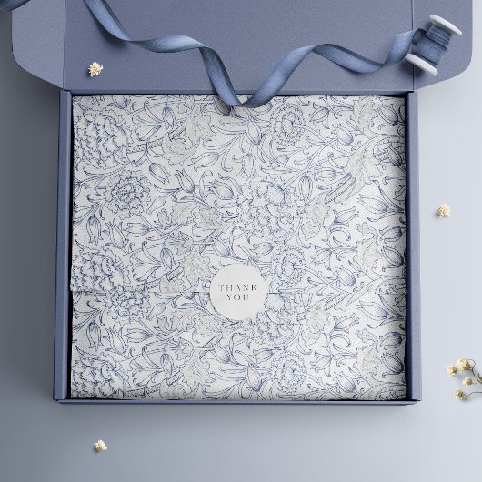 ウィリアムモリスインクチューリップヴィンテージレトロフローラ 薄葉紙