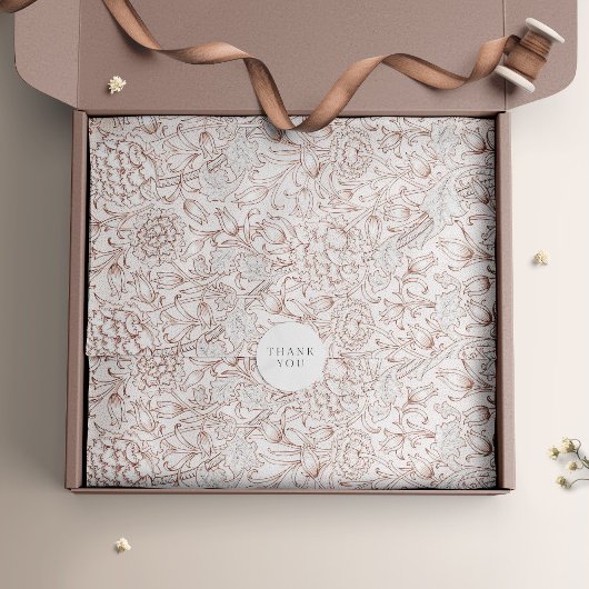 ウィリアムモリスインクチューリップヴィンテージレトロフローラ 薄葉紙