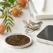 ウィリアムモリスインディアレッドフローラ キーホルダー (側面)