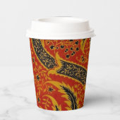 ウィリアムモリスインディアレッドフローラ 紙コップ (裏面)