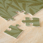 ウィリアムモリスウィローアンティークグリーンリーフつる植物アート ジグソーパズル (側面)