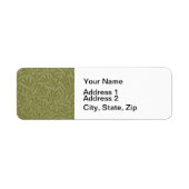 ウィリアムモリスウィローアンティークグリーンリーフつる植物アート ラベル (正面)