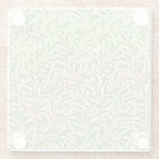 ウィリアムモリスウィローバウガーデンフラワークラシック ガラスコースター (裏面)