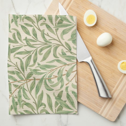 ウィリアムモリスウィローバウガーデンフラワークラシック キッチンタオル (四つ折り)