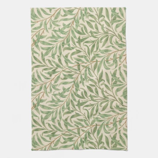 ウィリアムモリスウィローバウガーデンフラワークラシック キッチンタオル (縦)