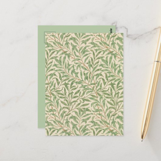 ウィリアムモリスウィローバウガーデンフラワークラシック ポストカード (正面/裏面インサイチュ)