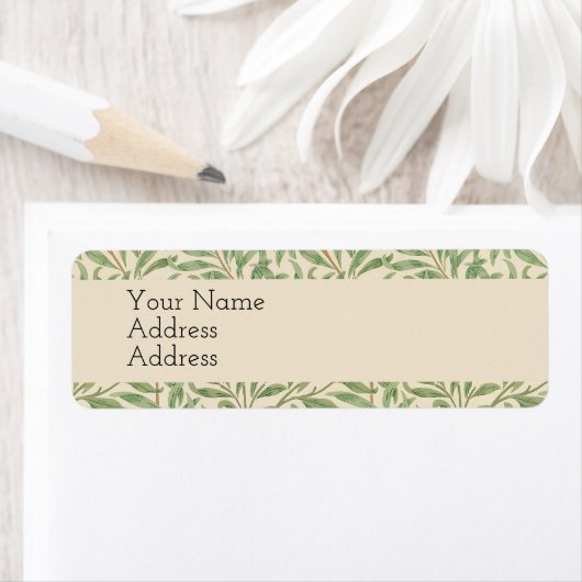 ウィリアムモリスウィローバウガーデンフラワークラシック ラベル (インサイチュ)