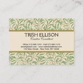 ウィリアムモリスウィローバウガーデンフラワークラシック 名刺 (裏面)