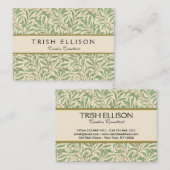 ウィリアムモリスウィローバウガーデンフラワークラシック 名刺 (正面/裏面)
