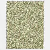 ウィリアムモリスウィローバウグリーンウィロー葉ズ フリースブランケット (正面)