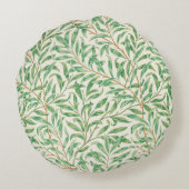 ウィリアムモリスウィローバウプリント装飾用クッション ラウンドクッション (裏面)