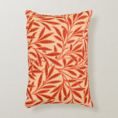 ウィリアムモリスウィローパターンマンダリンオレンジ アクセントクッション (正面(垂直))