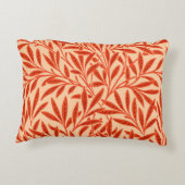 ウィリアムモリスウィローパターンマンダリンオレンジ アクセントクッション (裏面)