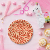 ウィリアムモリスウィローパターンマンダリンオレンジ ペーパープレート (パーティー)