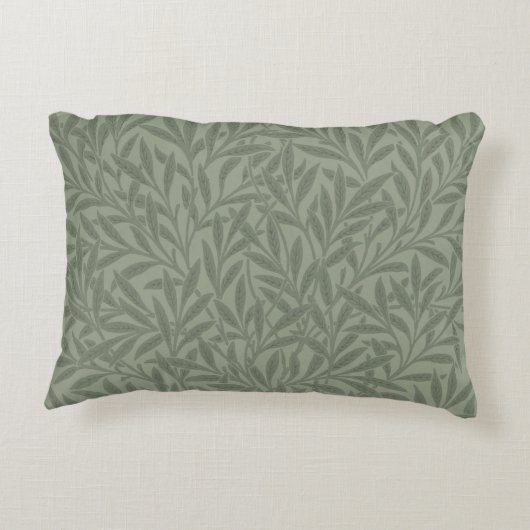 ウィリアムモリスウィローフラワークラシック アクセントクッション (裏面)