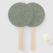 ウィリアムモリスウィローフラワークラシック ハンドファン (正面&裏面)