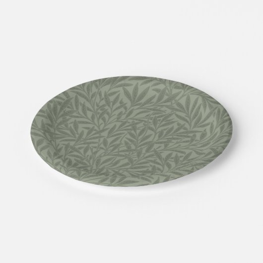 ウィリアムモリスウィローフラワークラシック ペーパープレート (アングル)