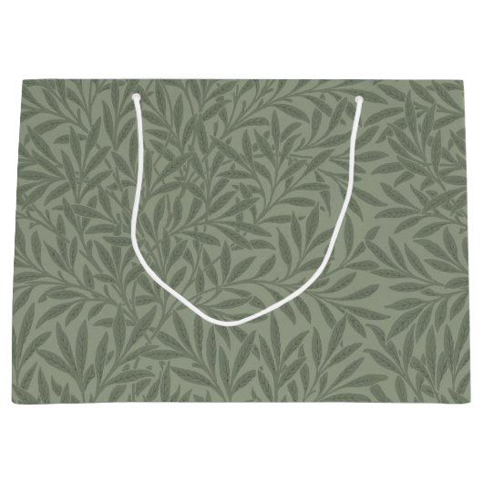 ウィリアムモリスウィローフラワークラシック ラージペーパーバッグ (正面)