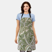 ウィリアムモリスウィンドルシュフローラ花クラシック エプロン (着用した状態)