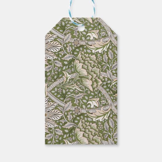 ウィリアムモリスウィンドルシュフローラ花クラシック ギフトタグ (正面)