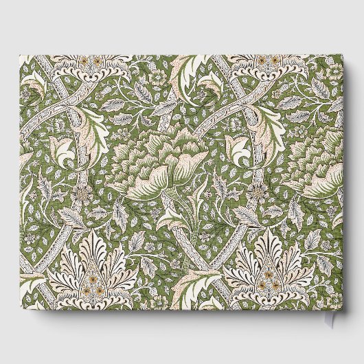 ウィリアムモリスウィンドルシュフローラ花クラシック ゲストブック (裏面)