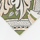 ウィリアムモリスウィンドルシュフローラ花クラシック フリースブランケット (角)