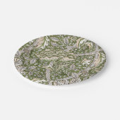 ウィリアムモリスウィンドルシュフローラ花クラシック ペーパープレート (アングル)