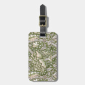 ウィリアムモリスウィンドルシュフローラ花クラシック ラゲッジタグ (正面縦)