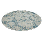 ウィリアムモリスウォーフラワーフローラブルーダマスク カッティングボード (角)