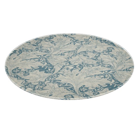 ウィリアムモリスウォーフラワーフローラブルーダマスク カッティングボード (角)