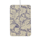 ウィリアムモリスウォーフラワーフローラブルーダマスク カーエアーフレッシュナー (正面)