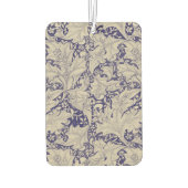 ウィリアムモリスウォーフラワーフローラブルーダマスク カーエアーフレッシュナー (裏面)