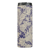 ウィリアムモリスウォーフラワーフローラブルーダマスク タンブラー (裏面)