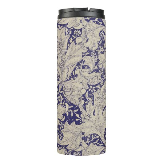 ウィリアムモリスウォーフラワーフローラブルーダマスク タンブラー (裏面)