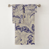 ウィリアムモリスウォーフラワーフローラブルーダマスク バスタオルセット (インサイチュ)