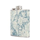 ウィリアムモリスウォーフラワーフローラブルーダマスク フラスク (左)